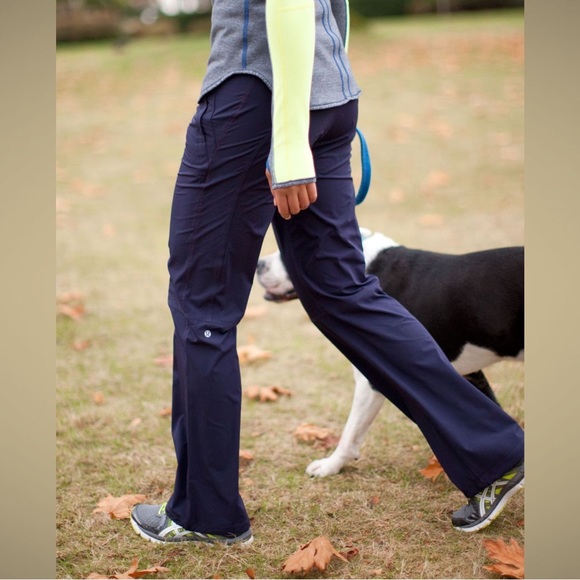 lululemon athletica Pants - RARE | Lululemon Run: Dog Runner Pants (33 1/2") | In Black Swan | Size US 6